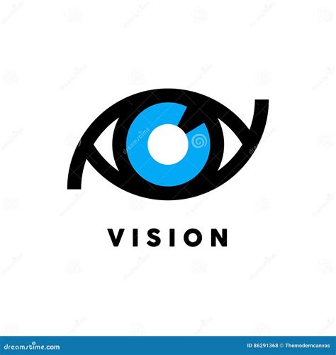 Logotipo Abstracto De La Visión Con Concepto Del Icono Del Ojo