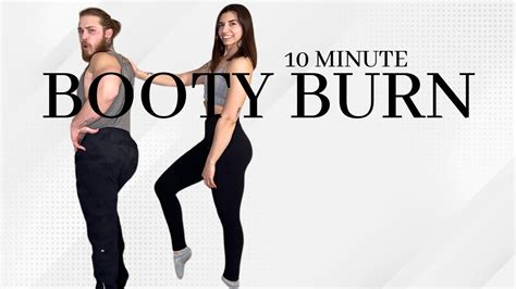 10 Minute Booty Burn Glute Workout No Equipment Youtube