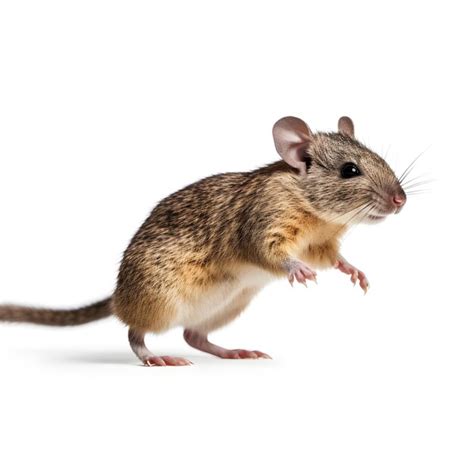 Premium Photo A Mouse Is Standing On Its Hind Legs And Has A White