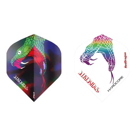 Red Dragon Hardcore Peter Wright Snakebite Holographic Standard Flight SK Darts