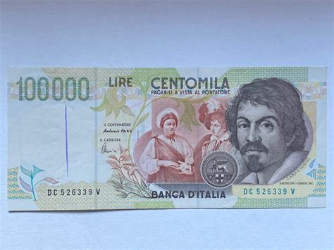 Italy Lire Caravaggio Ii Tipo Errore Con Catawiki