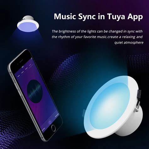 Benexmart Zigbee Smart Ceiling Lamp Led Downlight Tuya Smartthings