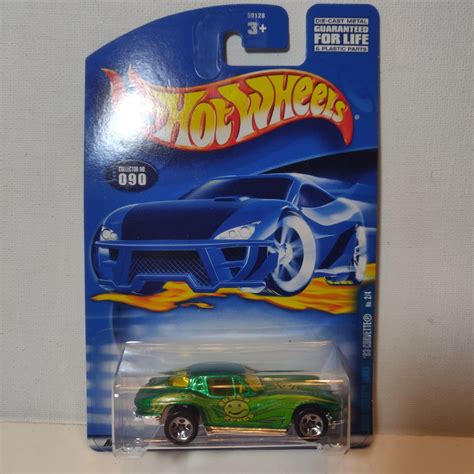 Corvette 63 Hot Wheels Car Toy Sealed Package 2001 Number 90 Etsy