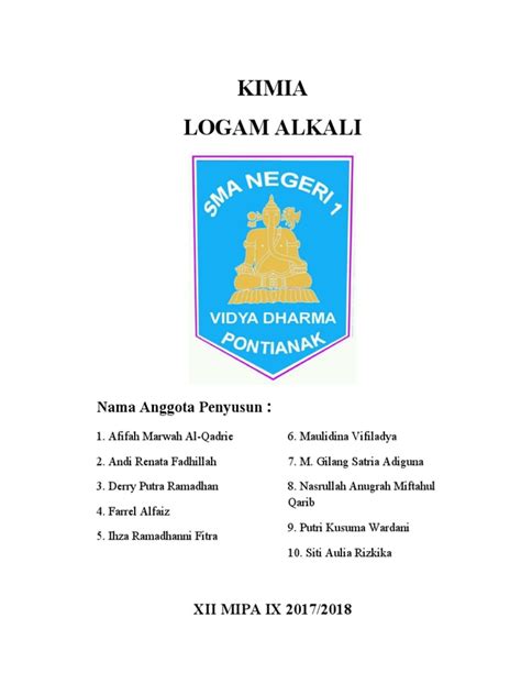 Logam Alkali | PDF