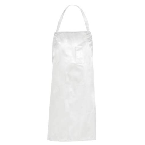 Chef Revival White Poly Cotton Self Adjustable Bib Apron