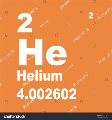 Helium Periodic Table Elements Stock Illustration 593741972 | Shutterstock