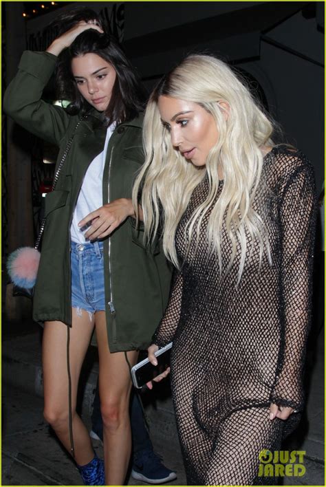 Kendall Jenner Grabs Dinner With Newly Blonde Kim Kardashian Photo