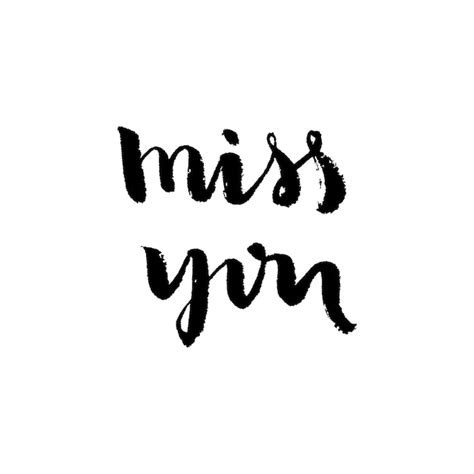 Premium Vector Miss You Hand Lettering Design Vector