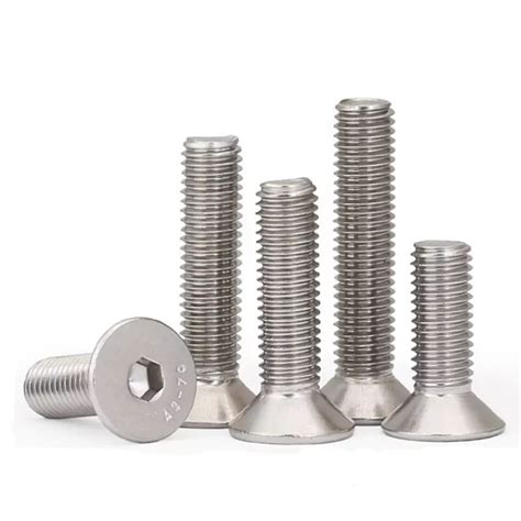 China Stainless Steel Din Hex Socket Countersunk Screws Suppliers