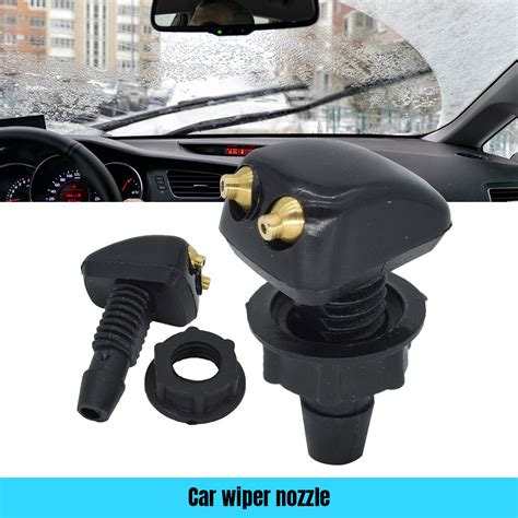 2pcs Universal Front Windshield Washer Wiper Nozzle Sprayer Sprinkler