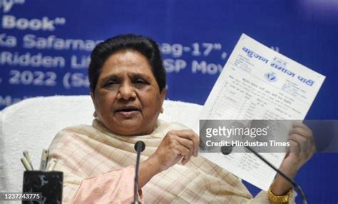 Press Conference Of Bahujan Samaj Party Chief Mayawati Photos And