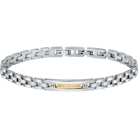 Bracciale Uomo Maserati In Acciaio Con Piastra JM420ATH01 Dartizio