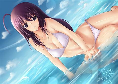 Chica Sexy Anime Playa Sexy Niña Anime Chica Anime Bikini Fondo De Pantalla Hd Peakpx