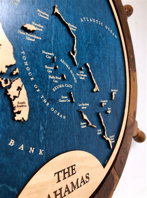 Andros Island Map Bahamas Map Wood Bahamas Map Andros Map - Etsy