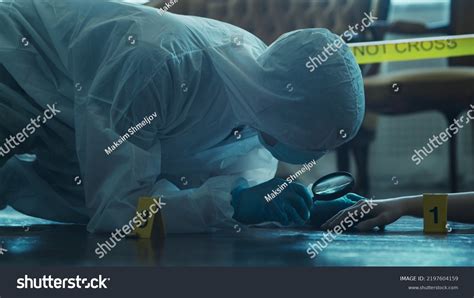 Detective Collecting Evidence Crime Scene Forensic Stock Photo 2197604159 | Shutterstock