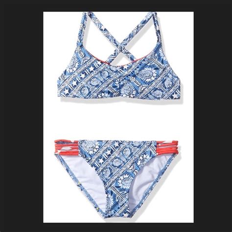 Billabong Swim Nwt Girls Billabong Starlight Tali Bikini Set Poshmark