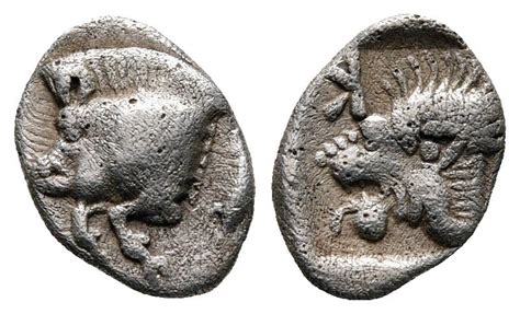 Mysia Kyzikos Bc Silver Diobol Greek Coins