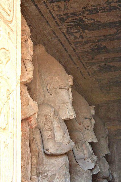 The Statues Are Lined Up Against The Wall