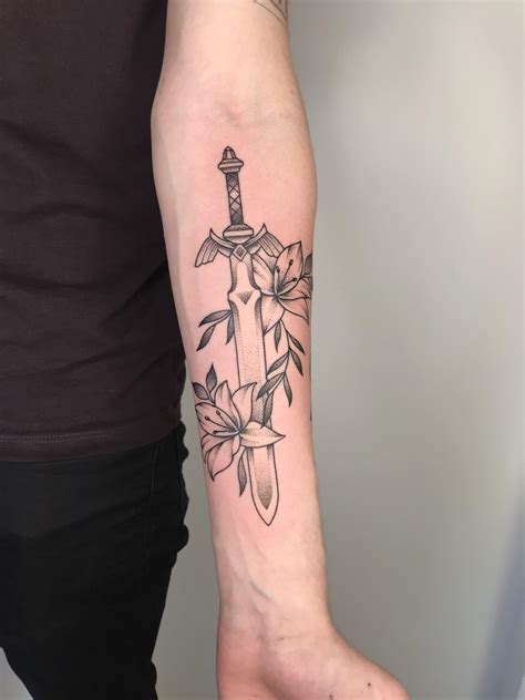 Master Sword- done by Mick Cage (Blackworks tattoo/ Belfast/ Northern ...