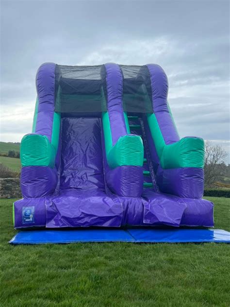 Jungle Theme 8ft Platform Slide Bouncy Castles I Castles With Slides