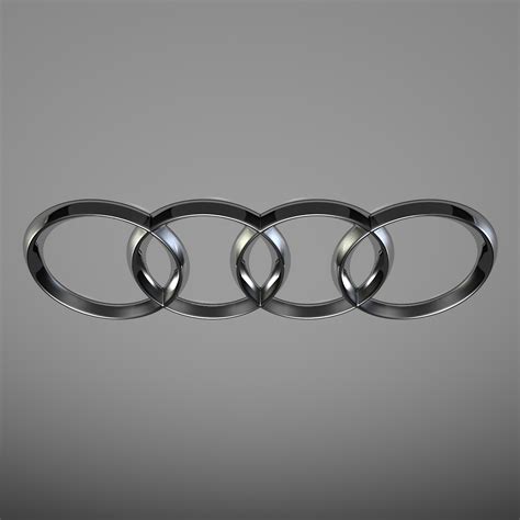 Audi Logo 3D Model - FlatPyramid