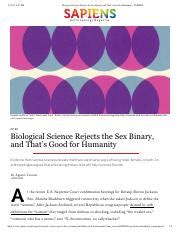 Biological Science Rejects The Sex Binary And That S Good For Humanity SAPIENS Pdf 5 13 22 9