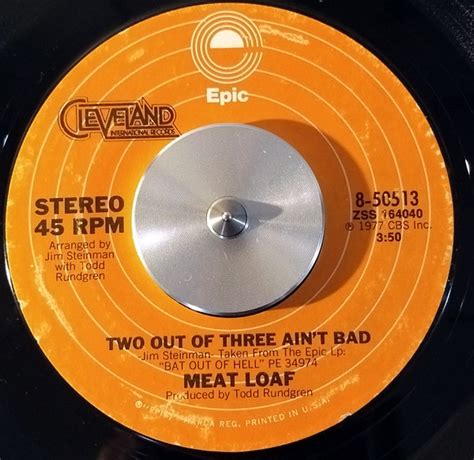 Meat Loaf – Two Out Of Three Ain't Bad (Vinyl) - Discogs