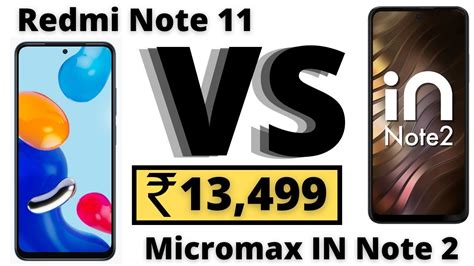 Redmi Note Vs Micromax In Note Micromax In