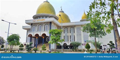 Domes Of White Grand Mosque Built With White Marble Stone Also Called