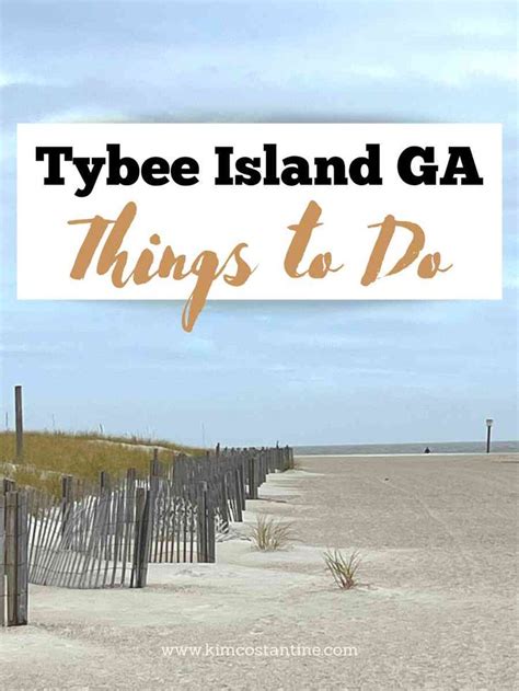 Great Things To Do In Tybee Island For Adults Kim Costantine In