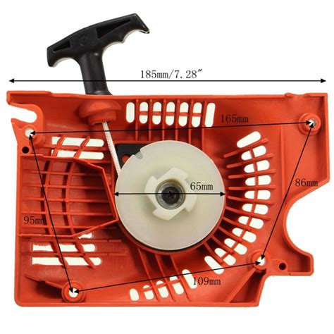 Recoil Pull Start Starter Red For Chinese Chainsaw 4500 5200 5800 45cc