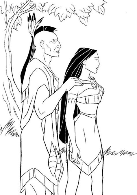 Free Printable Pocahontas Coloring Pages For Kids