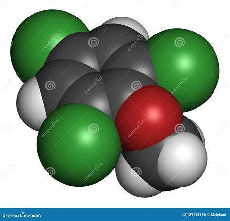 Anisole Chemical Molecule Used In Fragrances And As Chemical Precursor Atoms Are Represented