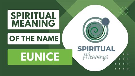 What Is The Spiritual Meaning Of The Name Eunice?