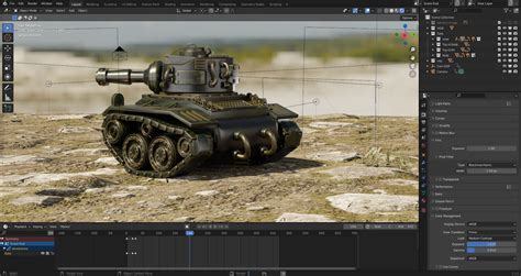 Modeling and animating a fantasy Tank in Blender - Blender Market