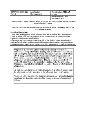 Unit Assignment Frontsheet Gcc Application Development