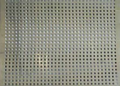 Square Hole Perforated Stainless Steel Plate Length M Perforated