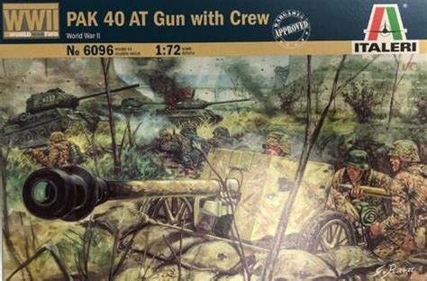 Italeri Macheta Militara German PAK 40 AT Gun With Crew 1 72 ITA 6096