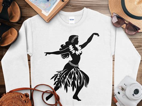 Hawaiian Hula Dancer Svg Polynesian Girl Hula Dancer Svg Files For