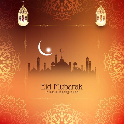 Abstract Beautiful Eid Mubarak Festival Background 532296 Vector Art At