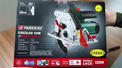 Parkside Circular Saw PHKS 1350 C2 Unboxing Testing Review YouTube