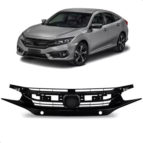 Grade Civic 2017 A 2018 Furo Para Sensor Black Piano