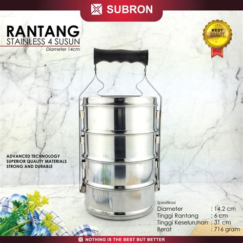 Jual Rantang Stainless 34 Susun Diameter 14cm 16cm Wadah Tempat Sayur