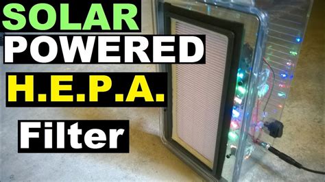 Diy Air Purifier Hepa Filter With Optional Solar Power 12v 18v 24v Breathe Fresh Youtube