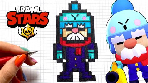 Tuto Dessin Gael Brawl Stars Pixel Art Youtube