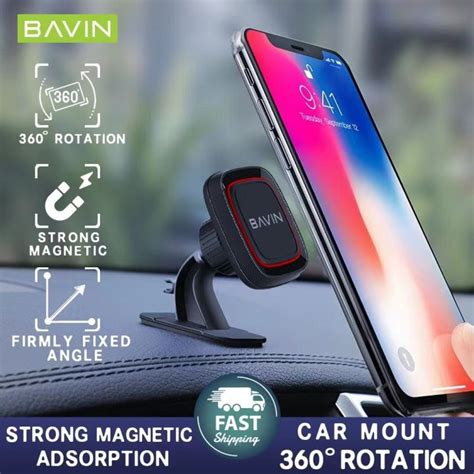 Bavin Ps Magnetic Car Mount Phone Holder Strong Magnetic Adsorption