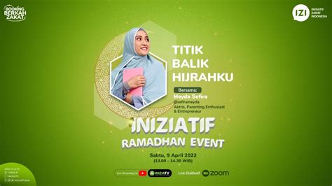 Iniziatif Ramadhan Event Titik Balik Hijrahku Bersama Meyda Sefira