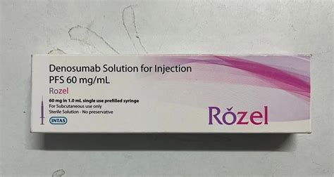 Rozel 60mg Denosumab PFS Solution Injection Packaging Type Box At Rs