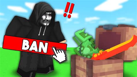 BANNING SKYWARS HACKERS In Roblox BedWars YouTube