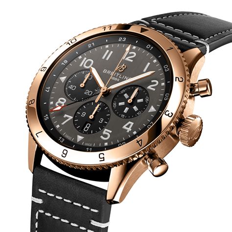 Super Avi B Chronograph Gmt P Mustang K Red Gold Anthracite